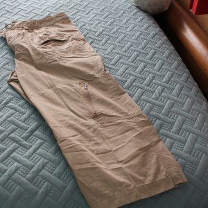 Ralph Lauren Khaki Capri Size 8 100% Cotton